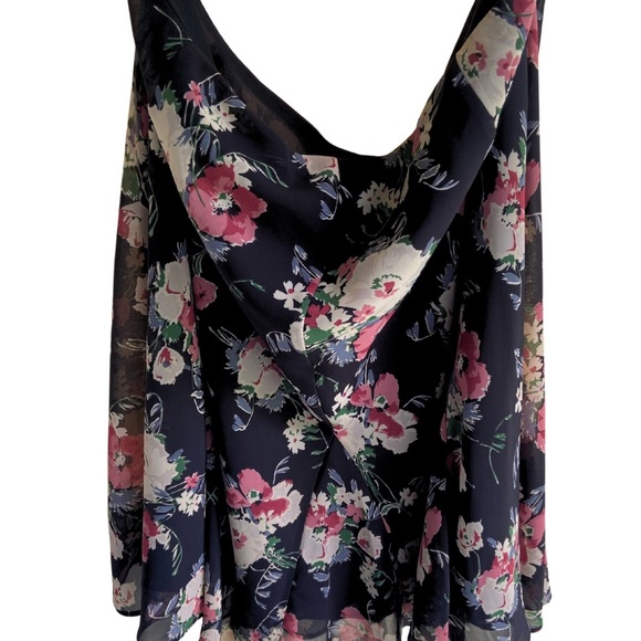 Ralph Lauren Black floral print skirt - Picture 2 of 4